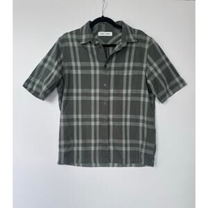 Samsøe Samsøe Tara NP Shirt 14040 Green Milieu Plaid Men's L EUC gorpcore scandi